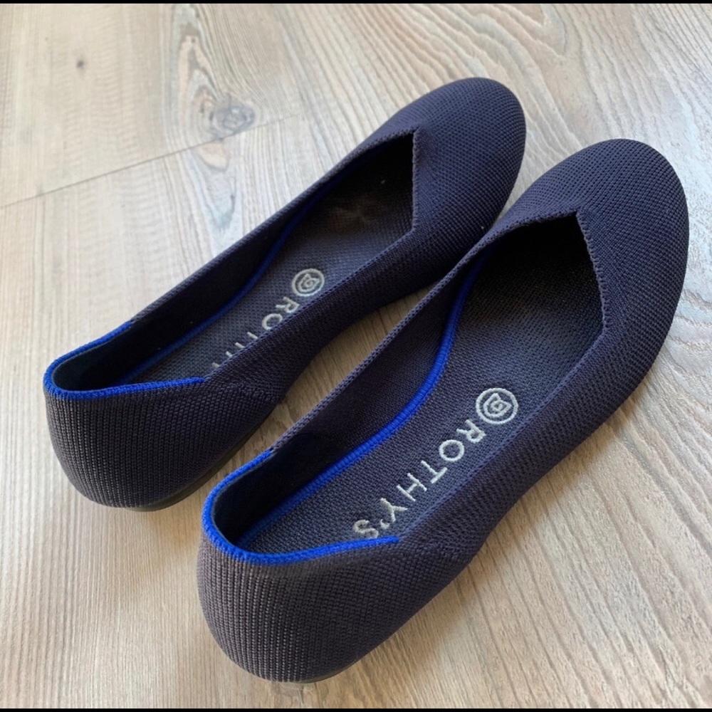 Rothys Navy Solid Flat - image 3